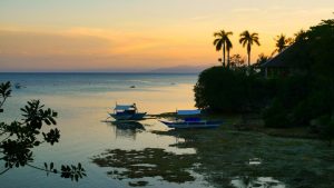 Sambag Private Beach, stunning sunset