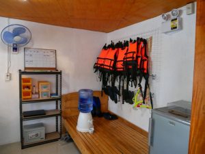 Sambag Office and snorket gear rental area