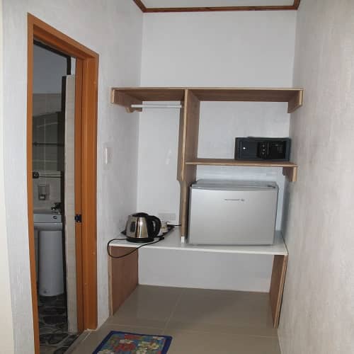 Private Rooms - safety deposit box and Refrigeator